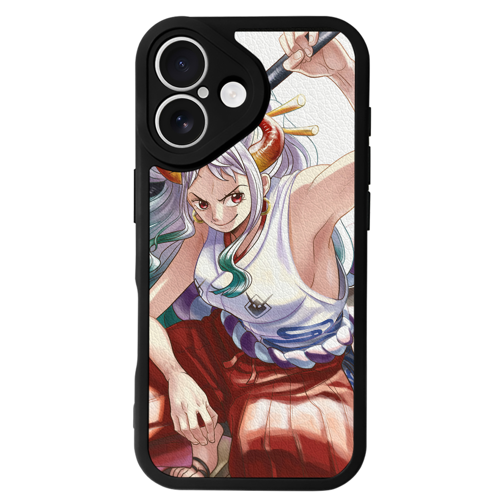 （画像用） ワンピース ONE PIECE 【iPhone 16シリーズ対応】シリコンスマホケース（レザー調） 材質：シリコン